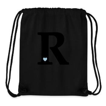 Buchstabe R Anfangsbuchstabe - Stanley/Stella recycelter Gym Bag - Schwarz - Vorne
