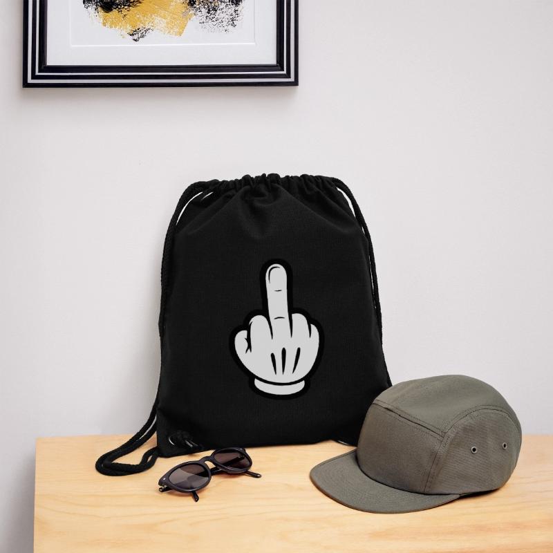 Mittelfinger Comic Hand Stanley/Stella recycelter Gym Bag