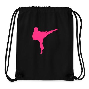 sport de combat - Sac à cordon recyclé Stanley/Stella - noir - Devant