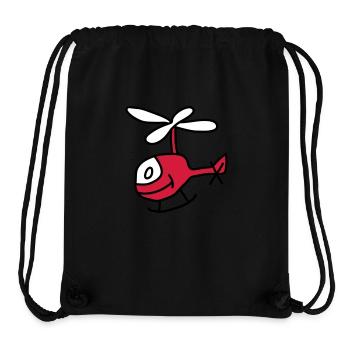 Helicopter - Stanley/Stella Recycled Gym Bag - black - Front