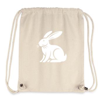 Lapin Lapin Animal - Sac à cordon recyclé Stanley/Stella - blanc naturel - Devant