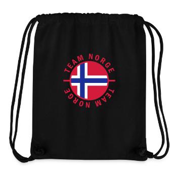 Norge Team Norway - Sac à cordon recyclé Stanley/Stella - noir - Devant