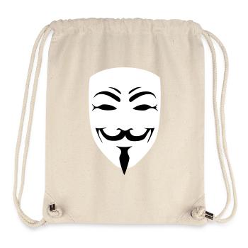 anonymous happy mask internet hack - Stanley/Stella Recycled Gym Bag - natural - Front