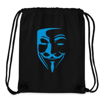 Anonymous Mask - Stanley/Stella Recycled Gym Bag - black - Front