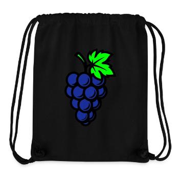 Weintrauben Trauben Obst - Stanley/Stella recycelter Gym Bag - Schwarz - Vorne
