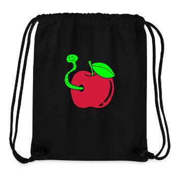 Worm Apple - Stanley/Stella Recycled Gym Bag - black - Front