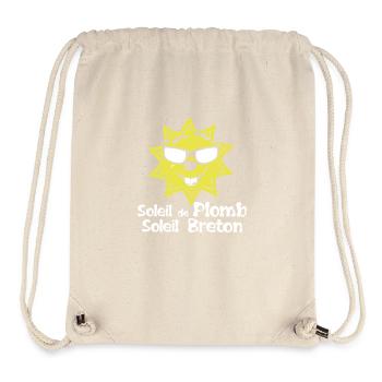 soleil plomb breton citation humour _711 - Sac à cordon recyclé Stanley/Stella - blanc naturel - Devant