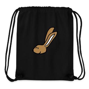Hase Kaninchen Häschen Cartoon Kleintier niedlich - Stanley/Stella recycelter Gym Bag - Schwarz - Vorne