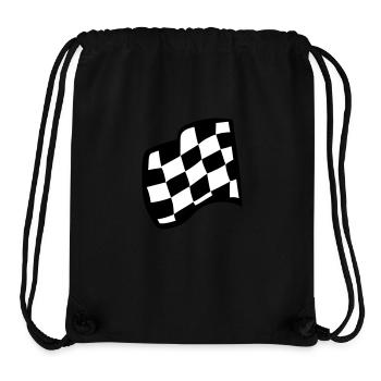 Zielflagge, Racing - Stanley/Stella recycelter Gym Bag - Schwarz - Vorne