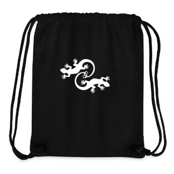 BALI - GECKO TWINS - Stanley/Stella recycelter Gym Bag - Schwarz - Vorne