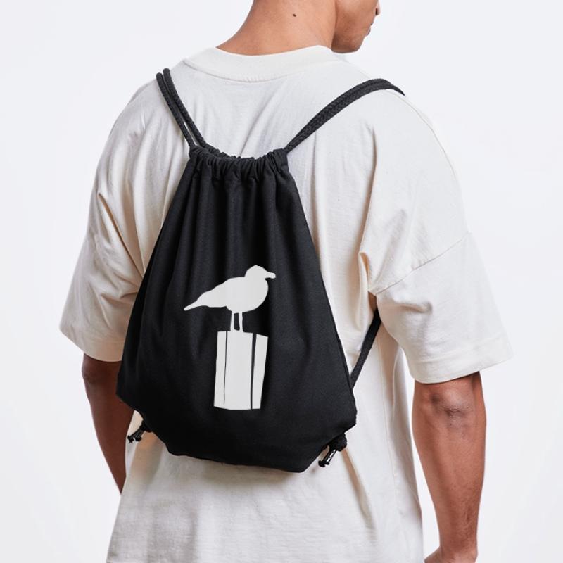 Möwe sitzend Stanley/Stella recycelter Gym Bag