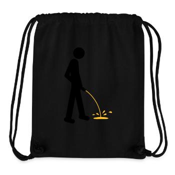 Pee - Stanley/Stella recycelter Gym Bag - Schwarz - Vorne
