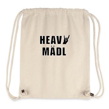 Heavy Mädl - Stanley/Stella recycelter Gym Bag - Naturweiß - Vorne