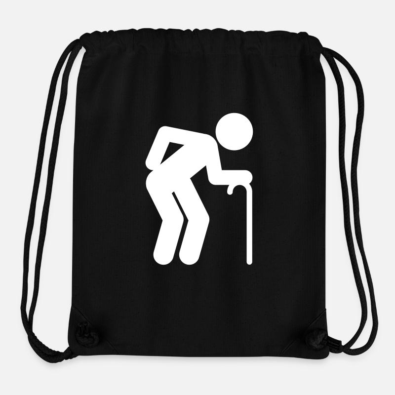 A Man Age At Retirement Age - Stanley/Stella Recycled Gym Bag - black