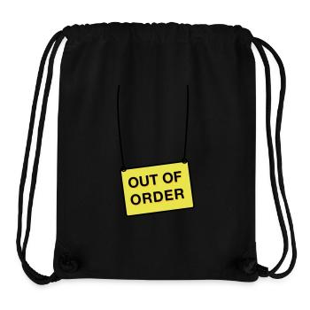 out of order - Stanley/Stella recycelter Gym Bag - Schwarz - Vorne