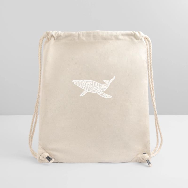 Vector Whale Silhouette Stanley/Stella Recycled Gym Bag