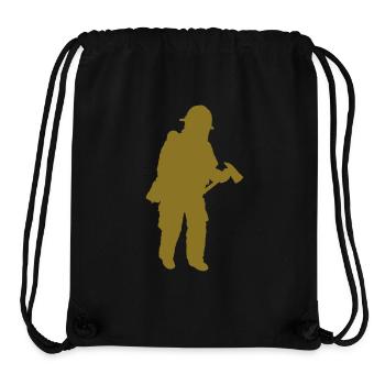 fireman - Stanley/Stella Recycled Gym Bag - black - Front