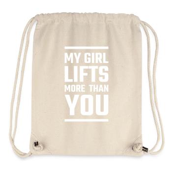 Fitness Work Out Training Exercising Muscles - Stanley/Stella Recycled Gym Bag - natural - Front