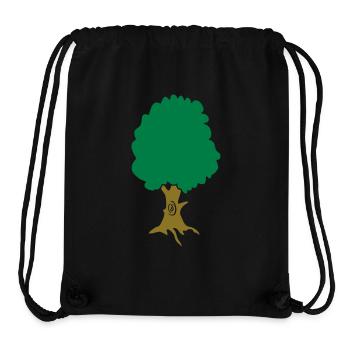 baum - Stanley/Stella recycelter Gym Bag - Schwarz - Vorne