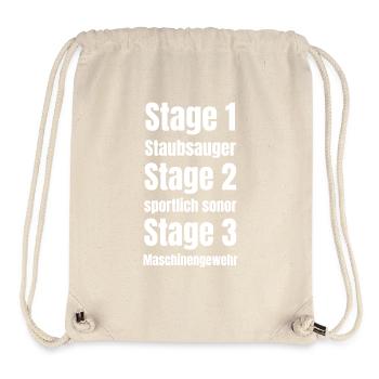 Die Stages im Tuning beim Auspuff - Stanley/Stella recycelter Gym Bag - Naturweiß - Vorne