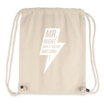 Mr Right - Stanley/Stella Recycled Gym Bag - natural - Front