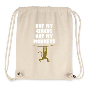Not My Circus Not My Monkeys - Stanley/Stella Recycled Gym Bag - natural - Front