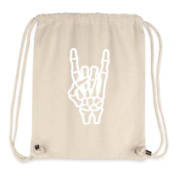 Party Hand Skelett - Stanley/Stella recycelter Gym Bag - Naturweiß - Vorne