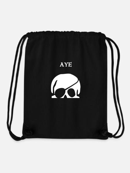 Aye ~ ~ - Stanley/Stella Recycled Gym Bag - black
