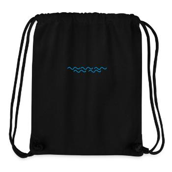 Wellen - Stanley/Stella recycelter Gym Bag - Schwarz - Vorne