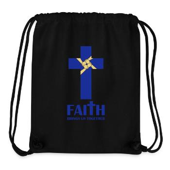 faith brings us together - Stanley/Stella Recycled Gym Bag - black - Front