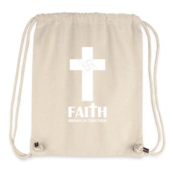 faith brings us together - Stanley/Stella Recycled Gym Bag - natural - Front