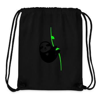Sloth in Love - Stanley/Stella Recycled Gym Bag - black - Front