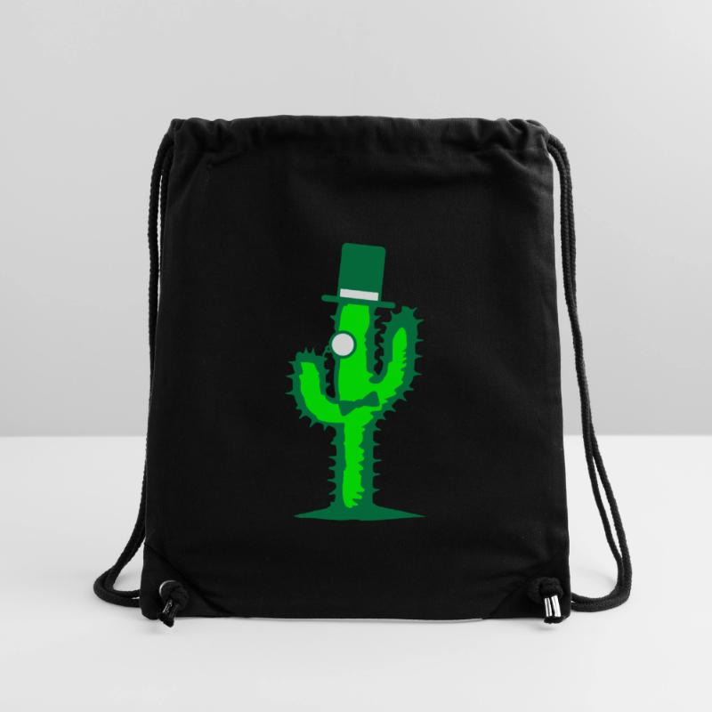 Cool Cactus Sir Genteman Mr. Top Hat Monocle Sac à cordon recyclé Stanley/Stella