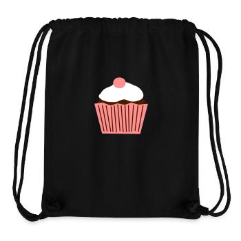 Cupcake - Stanley/Stella recycelter Gym Bag - Schwarz - Vorne