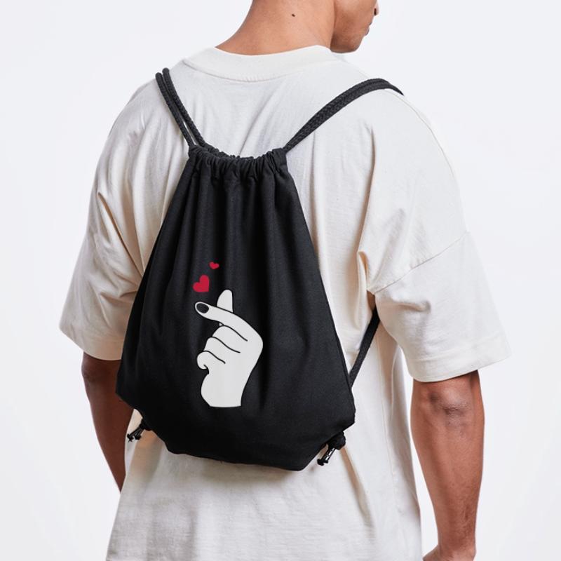 Finger hearts 2 Stanley/Stella Recycled Gym Bag