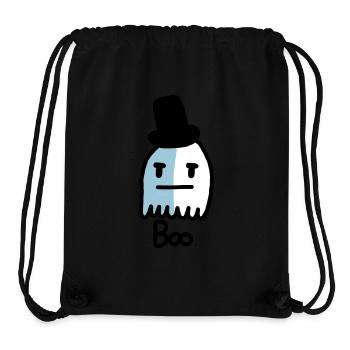 cute ghost - Stanley/Stella Recycled Gym Bag - black - Front