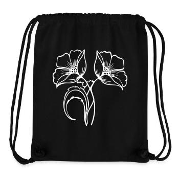 Corn poppy - Stanley/Stella Recycled Gym Bag - black - Front