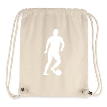 Joueur de football - Sac à cordon recyclé Stanley/Stella - blanc naturel - Devant