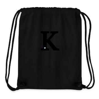 Buchstabe K Anfangsbuchstabe - Stanley/Stella recycelter Gym Bag - Schwarz - Vorne