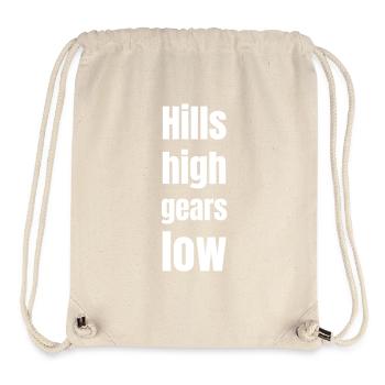Hills high gears low - Stanley/Stella recycelter Gym Bag - Naturweiß - Vorne