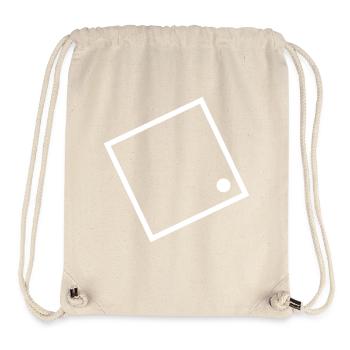 Ü Logo Projet - Sac à cordon recyclé Stanley/Stella - blanc naturel - Devant