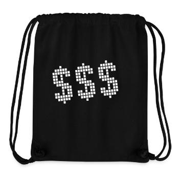 $ Dollar Sign Money - Stanley/Stella Recycled Gym Bag - black - Front