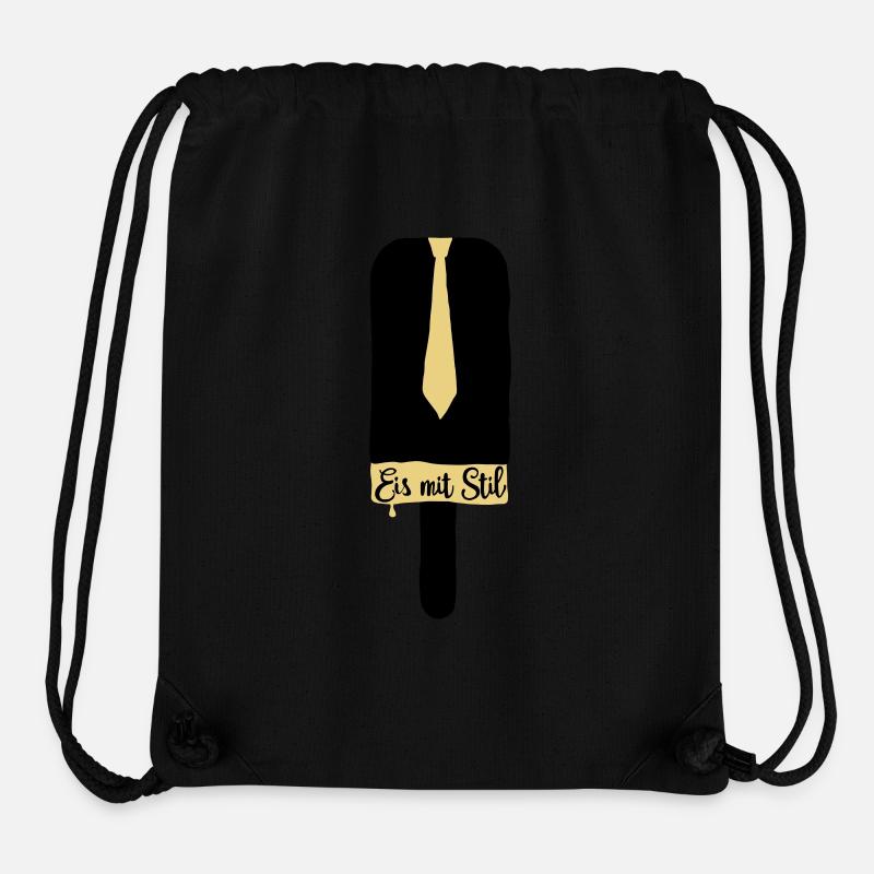 Eis mit Stil - Stanley/Stella recycelter Gym Bag - Schwarz