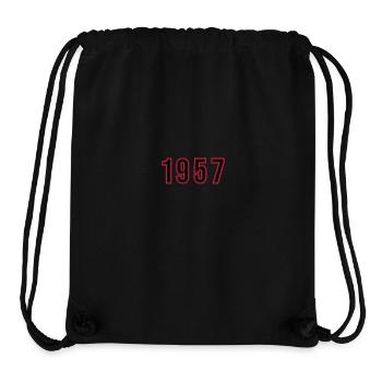 1957 Year Number - Stanley/Stella Recycled Gym Bag - black - Front