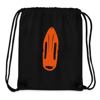 Bouée maître nageur - Sac à cordon recyclé Stanley/Stella - noir - Devant