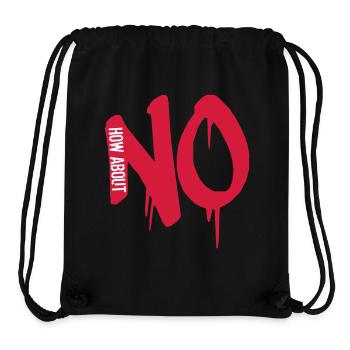 reject stamp graffiti cool how about no saying - Stanley/Stella Recycled Gym Bag - black - Front