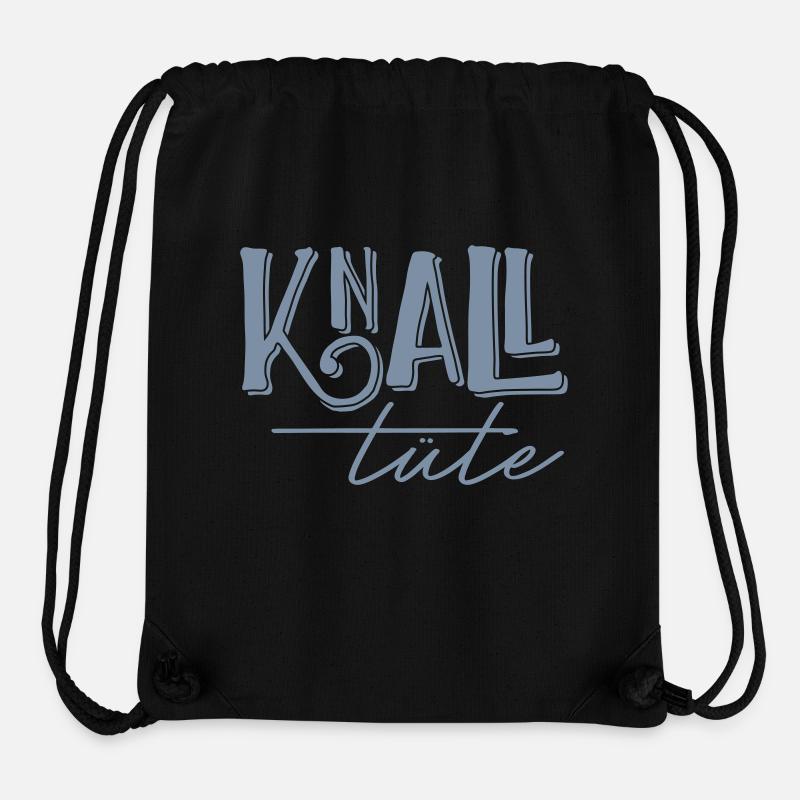 Knalltüte - Stanley/Stella recycelter Gym Bag - Schwarz
