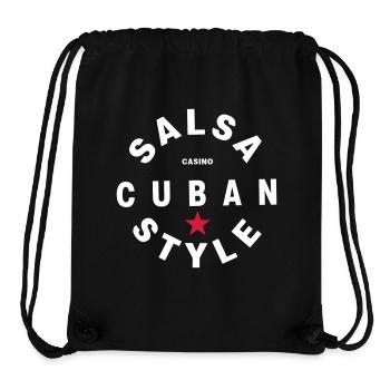 Salsa Cuban Style - Salsa Dance Fashion - Stanley/Stella recycelter Gym Bag - Schwarz - Vorne