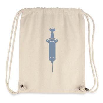 Spritze stechen Krankenhaus ein - Stanley/Stella recycelter Gym Bag - Naturweiß - Vorne