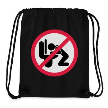 Kotzen verboten | puke | Spit | Vomit not allowed - Sac à cordon recyclé Stanley/Stella - noir - Devant